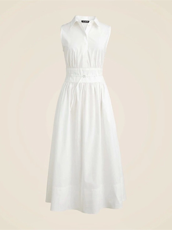 J. Crew Dresses & Skirts - J.Crew Fitted-Waist Shirt-Dress in Cotton Poplin